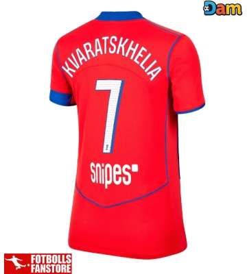 Paris Saint-Germain Khvicha Kvaratskhelia #7 Tredje Tröja Dam 2025-26 Kortärmad