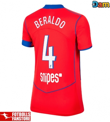 Paris Saint-Germain Lucas Beraldo #4 Tredje Tröja Dam 2025-26 Kortärmad