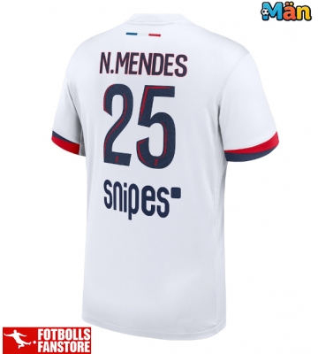 Paris Saint-Germain Nuno Mendes #25 Bortatröja 2025-26 Kortärmad