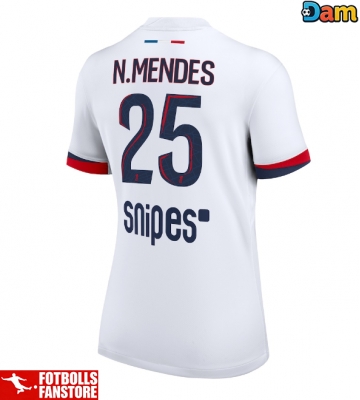Paris Saint-Germain Nuno Mendes #25 Bortatröja Dam 2025-26 Kortärmad