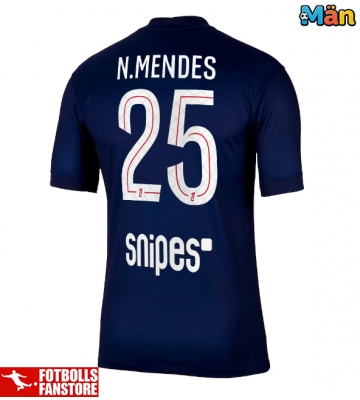 Paris Saint-Germain Nuno Mendes #25 Hemmatröja 2025-26 Kortärmad