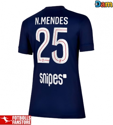 Paris Saint-Germain Nuno Mendes #25 Hemmatröja Dam 2025-26 Kortärmad