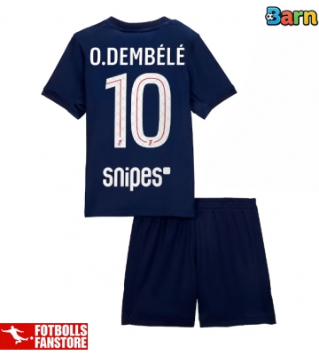 Paris Saint-Germain Ousmane Dembele #10 Hemmatröja Barn 2025-26 Kortärmad (+ Korta byxor)
