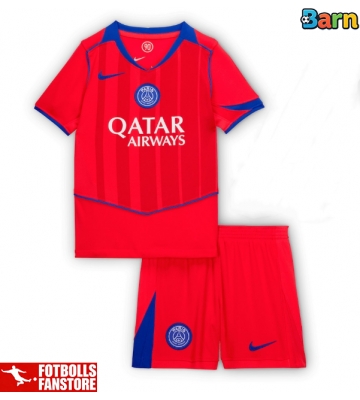 Paris Saint-Germain Tredje Tröja Barn 2025-26 Kortärmad (+ Korta byxor)