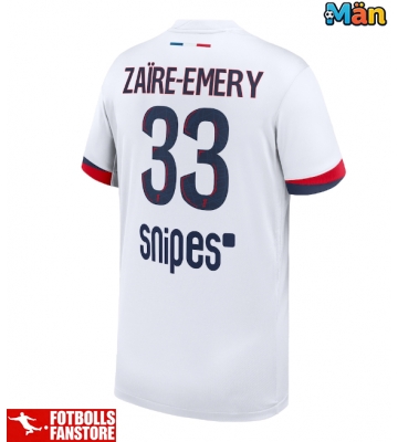 Paris Saint-Germain Warren Zaire-Emery #33 Bortatröja 2025-26 Kortärmad