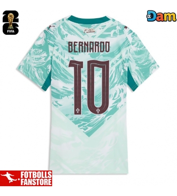 Portugal Bernardo Silva #10 Bortatröja Dam VM 2026 Kortärmad