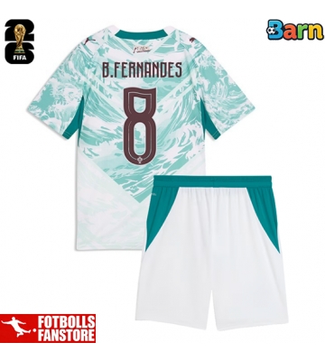 Portugal Bruno Fernandes #8 Bortatröja Barn VM 2026 Kortärmad (+ Korta byxor)