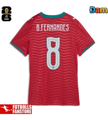 Portugal Bruno Fernandes #8 Hemmatröja Dam VM 2026 Kortärmad