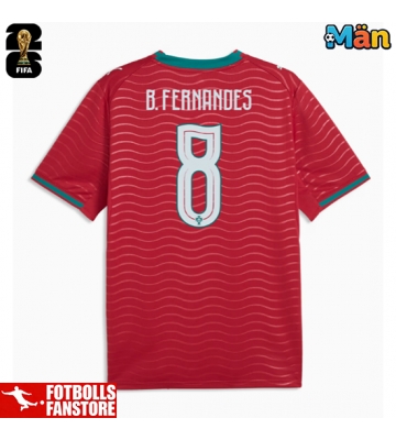 Portugal Bruno Fernandes #8 Hemmatröja VM 2026 Kortärmad
