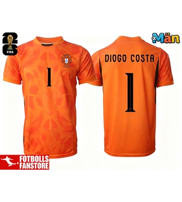 Portugal Diogo Costa #1 Målvakt Bortatröja VM 2026 Kortärmad