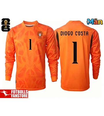 Portugal Diogo Costa #1 Målvakt Bortatröja VM 2026 Långärmad