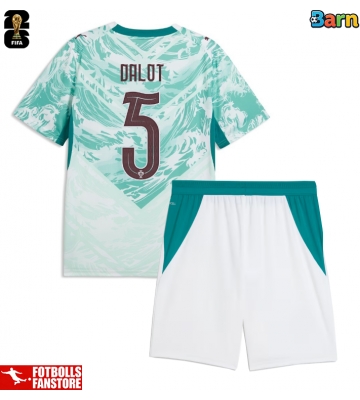 Portugal Diogo Dalot #5 Bortatröja Barn VM 2026 Kortärmad (+ Korta byxor)