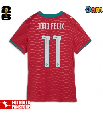 Portugal Joao Felix #11 Hemmatröja Dam VM 2026 Kortärmad
