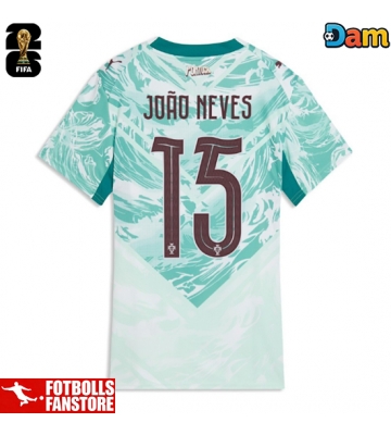 Portugal Joao Neves #15 Bortatröja Dam VM 2026 Kortärmad