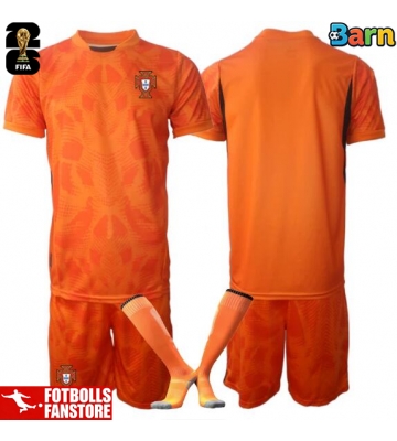 Portugal Målvakt Bortatröja Barn VM 2026 Kortärmad (+ Korta byxor)