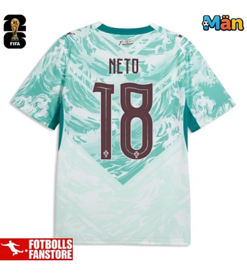 Portugal Pedro Neto #18 Bortatröja VM 2026 Kortärmad