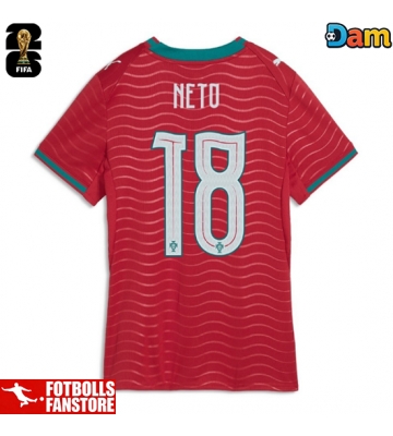 Portugal Pedro Neto #18 Hemmatröja Dam VM 2026 Kortärmad