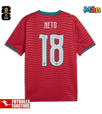 Portugal Pedro Neto #18 Hemmatröja VM 2026 Kortärmad