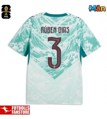 Portugal Ruben Dias #3 Bortatröja VM 2026 Kortärmad