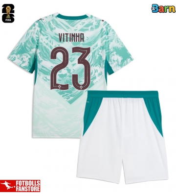 Portugal Vitinha #23 Bortatröja Barn VM 2026 Kortärmad (+ Korta byxor)