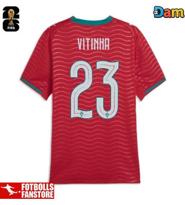 Portugal Vitinha #23 Hemmatröja Dam VM 2026 Kortärmad