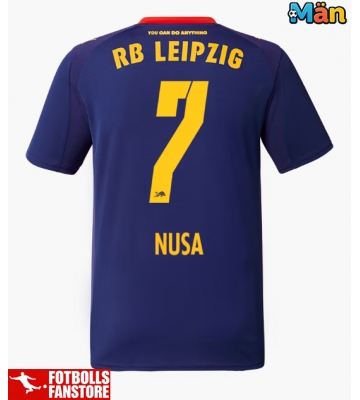 RB Leipzig Antonio Nusa #7 Bortatröja 2025-26 Kortärmad