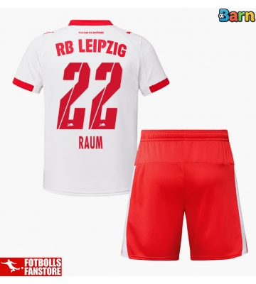 RB Leipzig David Raum #22 Hemmatröja Barn 2025-26 Kortärmad (+ Korta byxor)