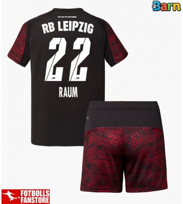 RB Leipzig David Raum #22 Tredje Tröja Barn 2025-26 Kortärmad (+ Korta byxor)
