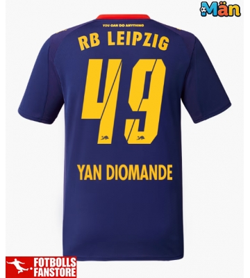 RB Leipzig Yan Diomande #49 Bortatröja 2025-26 Kortärmad