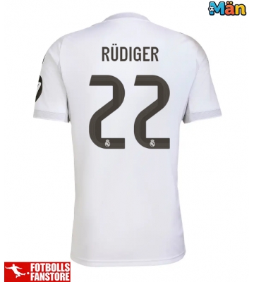 Real Madrid Antonio Rudiger #22 Hemmatröja 2025-26 Kortärmad