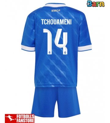 Real Madrid Aurelien Tchouameni #14 Tredje Tröja Barn 2025-26 Kortärmad (+ Korta byxor)