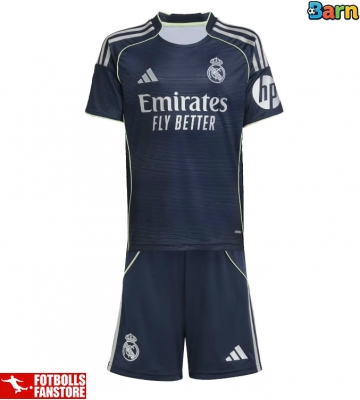 Real Madrid Bortatröja Barn 2025-26 Kortärmad (+ Korta byxor)
