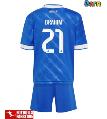 Real Madrid Brahim Diaz #21 Tredje Tröja Barn 2025-26 Kortärmad (+ Korta byxor)