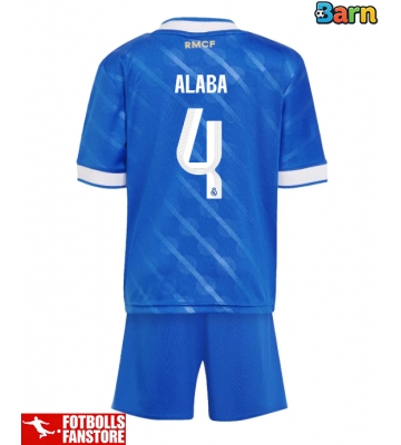 Real Madrid David Alaba #4 Tredje Tröja Barn 2025-26 Kortärmad (+ Korta byxor)