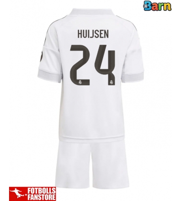 Real Madrid Dean Huijsen #24 Hemmatröja Barn 2025-26 Kortärmad (+ Korta byxor)