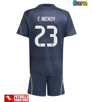 Real Madrid Ferland Mendy #23 Bortatröja Barn 2025-26 Kortärmad (+ Korta byxor)