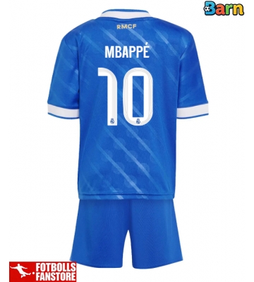 Real Madrid Kylian Mbappe #10 Tredje Tröja Barn 2025-26 Kortärmad (+ Korta byxor)