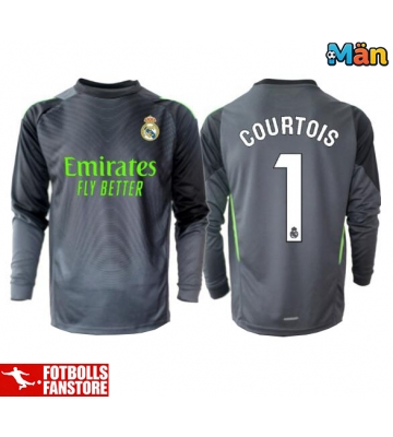 Real Madrid Thibaut Courtois #1 Målvakt Tredje Tröja 2025-26 Långärmad