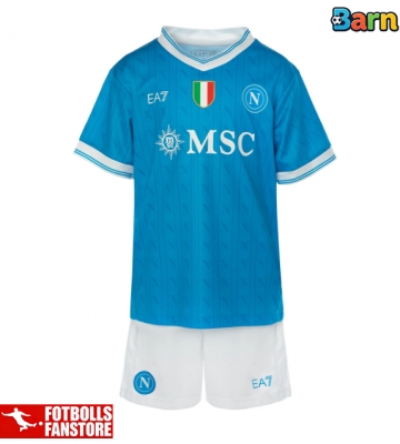 SSC Napoli Hemmatröja Barn 2025-26 Kortärmad (+ Korta byxor)