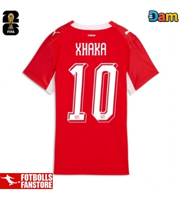 Schweiz Granit Xhaka #10 Hemmatröja Dam VM 2026 Kortärmad