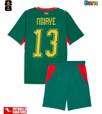 Senegal Iliman Ndiaye #13 Bortatröja Barn VM 2026 Kortärmad (+ Korta byxor)