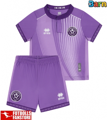 Sheffield United Tredje Tröja Barn 2025-26 Kortärmad (+ Korta byxor)