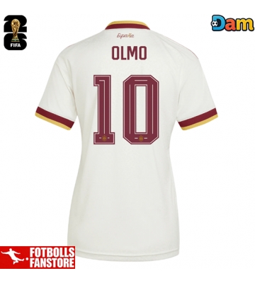 Spanien Dani Olmo #10 Bortatröja Dam VM 2026 Kortärmad