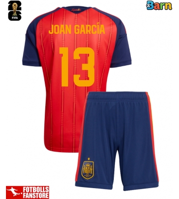 Spanien Joan Garcia #13 Hemmatröja Barn VM 2026 Kortärmad (+ Korta byxor)