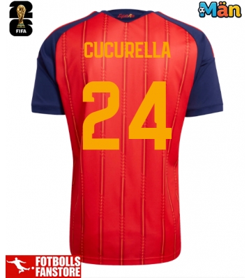 Spanien Marc Cucurella #24 Hemmatröja VM 2026 Kortärmad