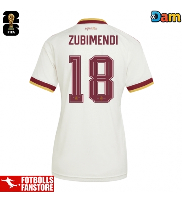 Spanien Martin Zubimendi #18 Bortatröja Dam VM 2026 Kortärmad