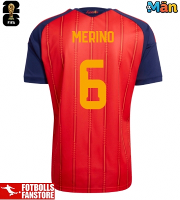 Spanien Mikel Merino #6 Hemmatröja VM 2026 Kortärmad