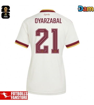 Spanien Mikel Oyarzabal #21 Bortatröja Dam VM 2026 Kortärmad