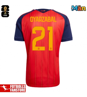 Spanien Mikel Oyarzabal #21 Hemmatröja VM 2026 Kortärmad