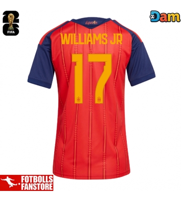 Spanien Nico Williams #17 Hemmatröja Dam VM 2026 Kortärmad